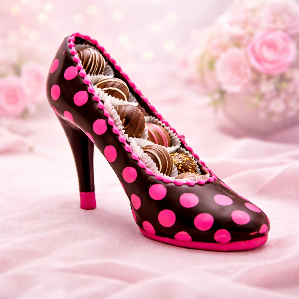 M-Chocolat Poche 専用 Pink Polka Dot Heel – Enjou Chocolat