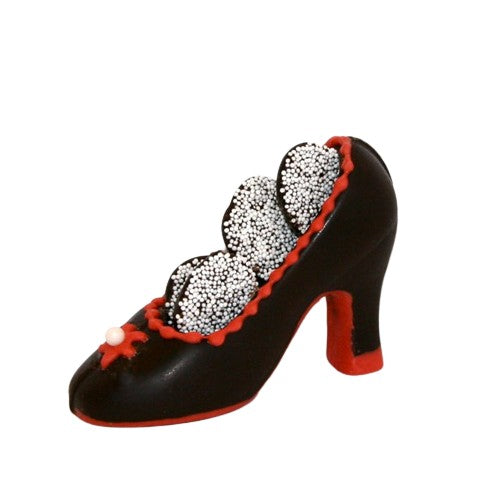 Designer Detailed Shoe with Red Highlights  Favor