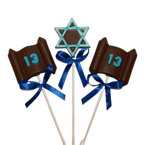 Mitzvah Candlelighting Chocolate Lolly