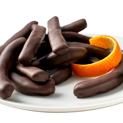 Orange Peels Dark Chocolate Covered Half Pound