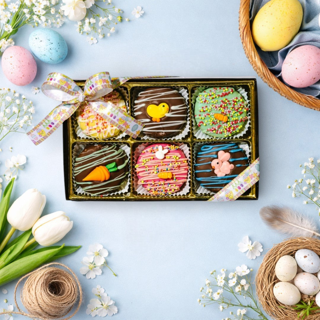 6-Piece Decorated Oreo Box - Easter
