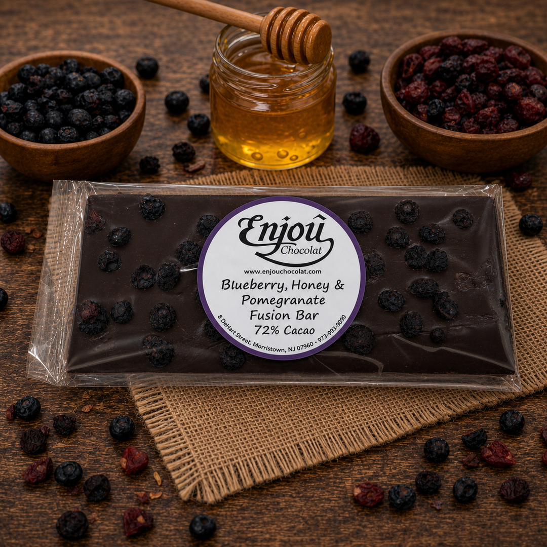 High Cocoa Blueberry, Honey &amp; Pomegranate Fusion Bar