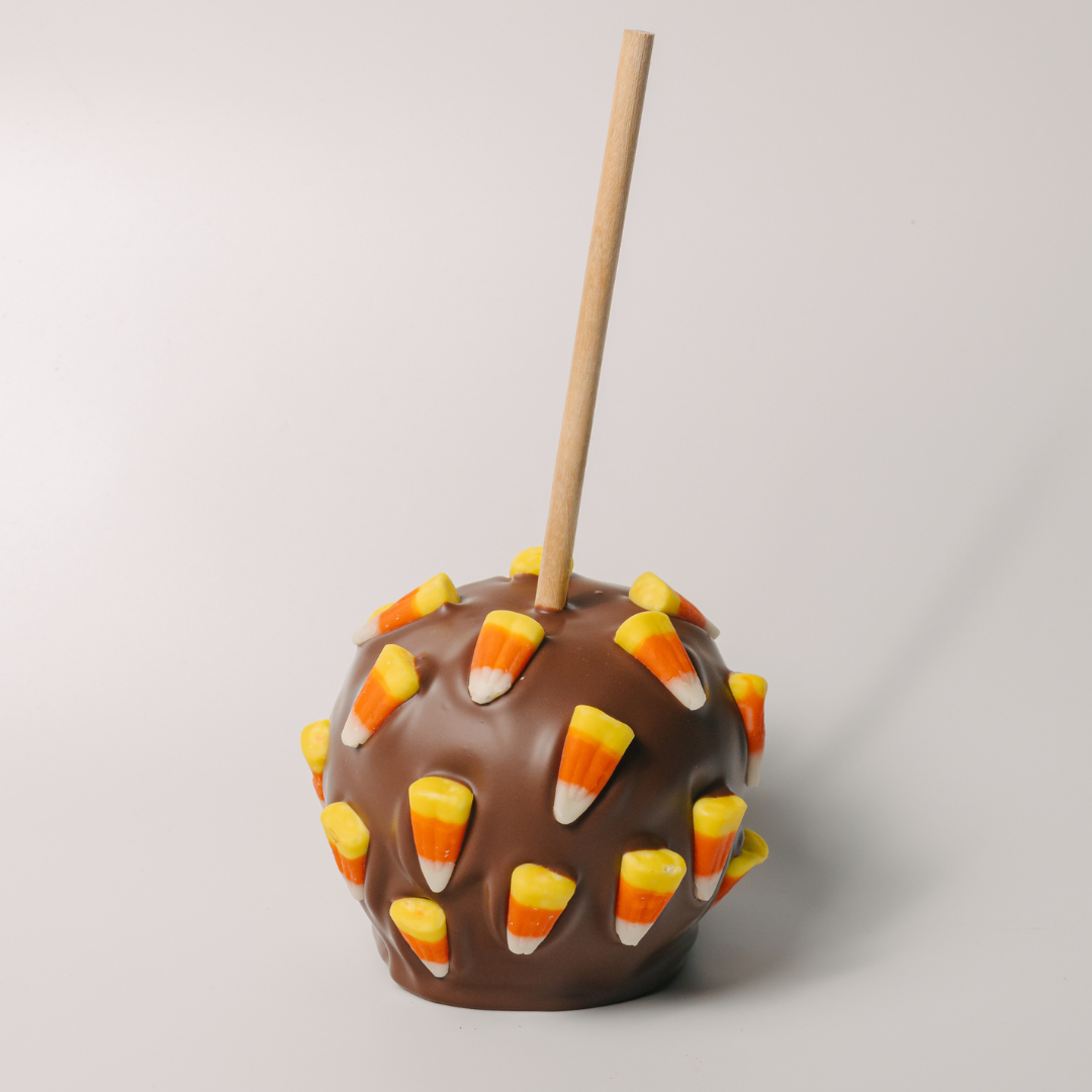 Candy Corn Chocolate Caramel Apple