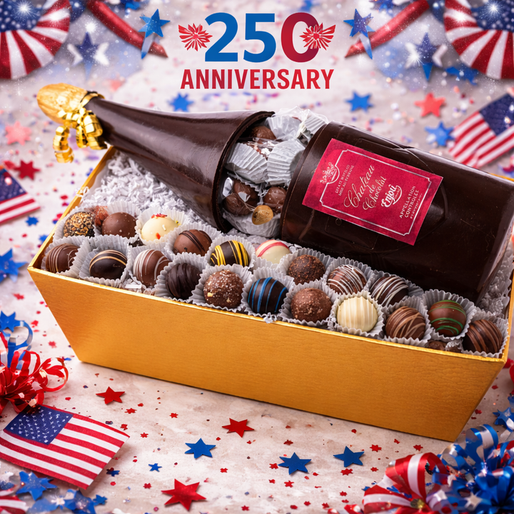 Open Champagne Truffle Basket