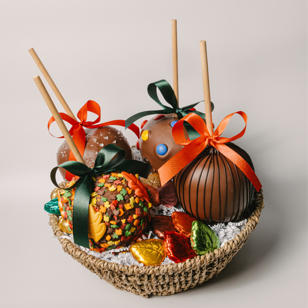 Chocolate Caramel Apple Gift Basket