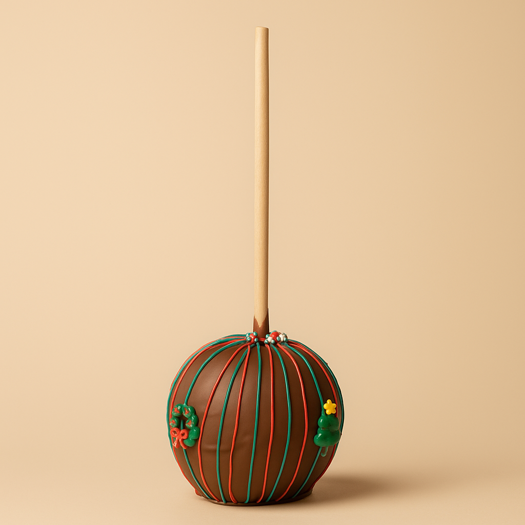 Christmas Chocolate Caramel Apple