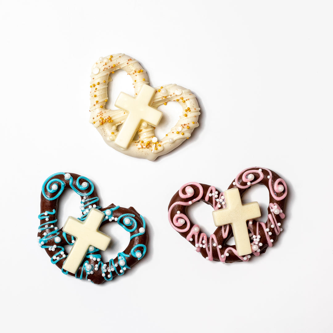 Cross Pretzel Favor