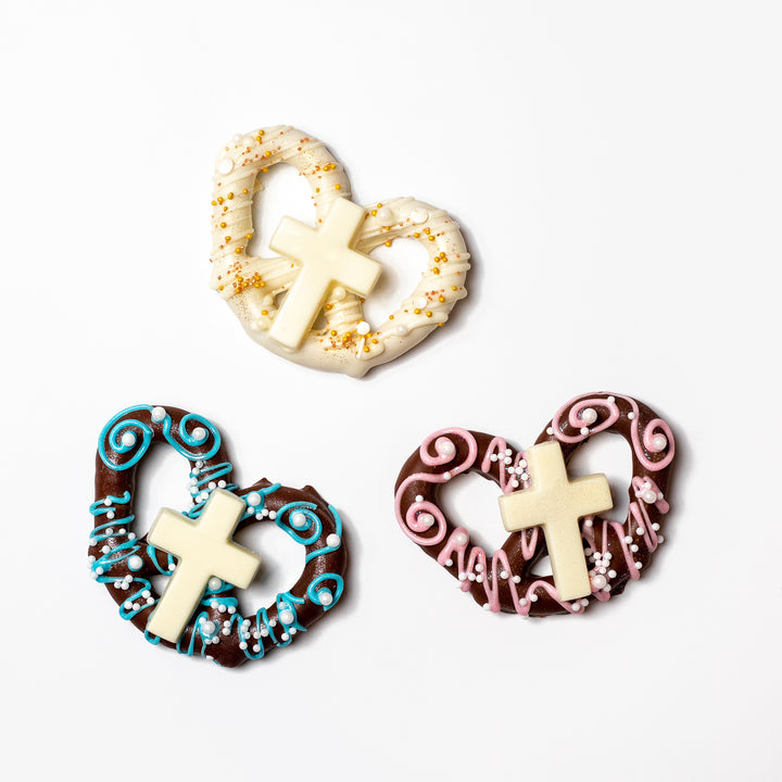 Cross Pretzel Favor