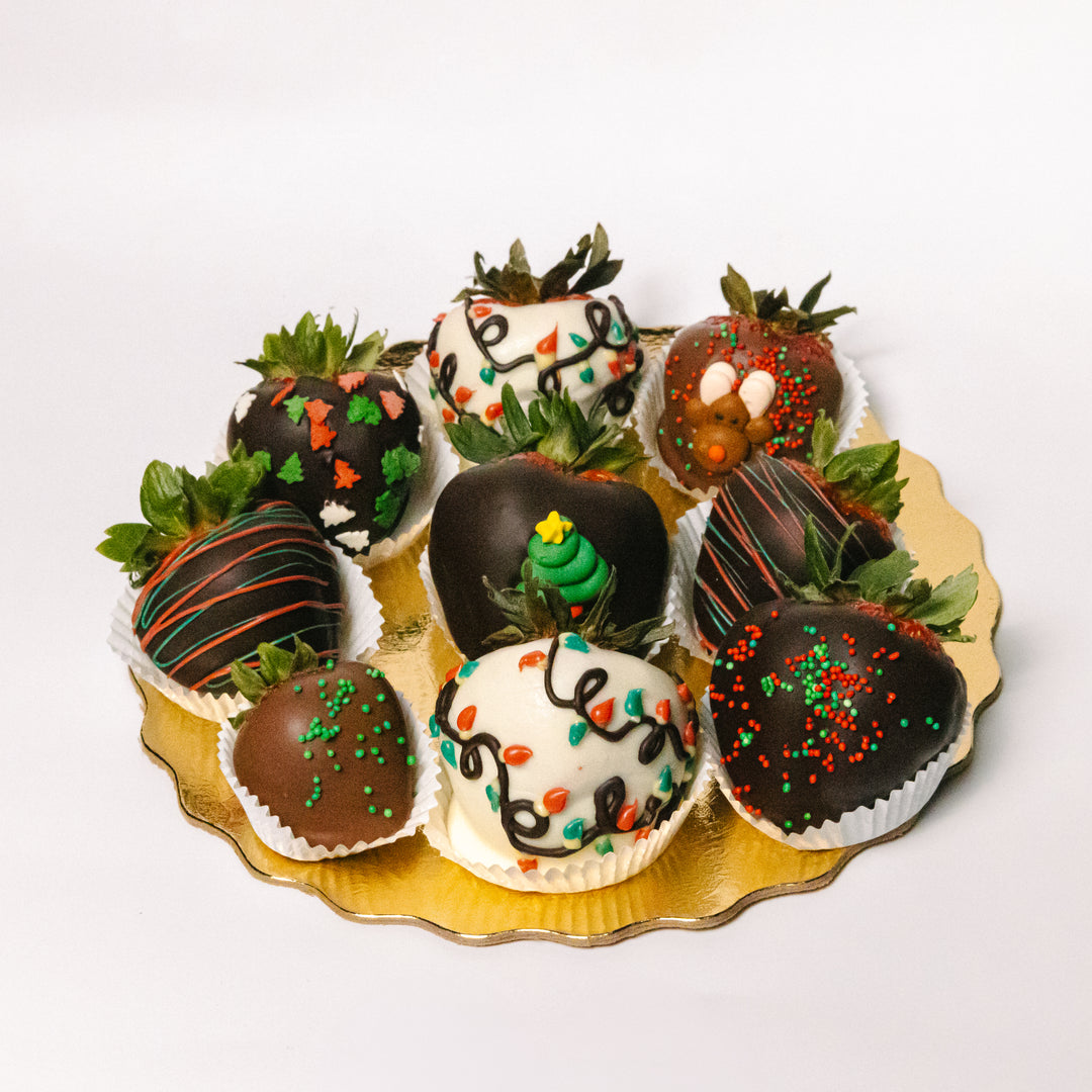 Christmas Chocolate Covered Strawberries