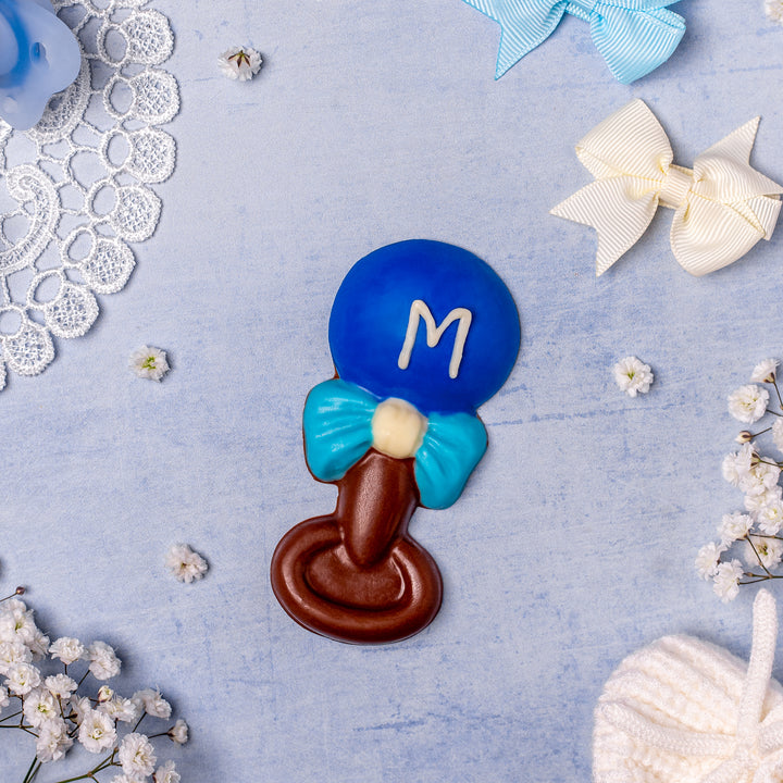 Monogrammed Baby Rattle