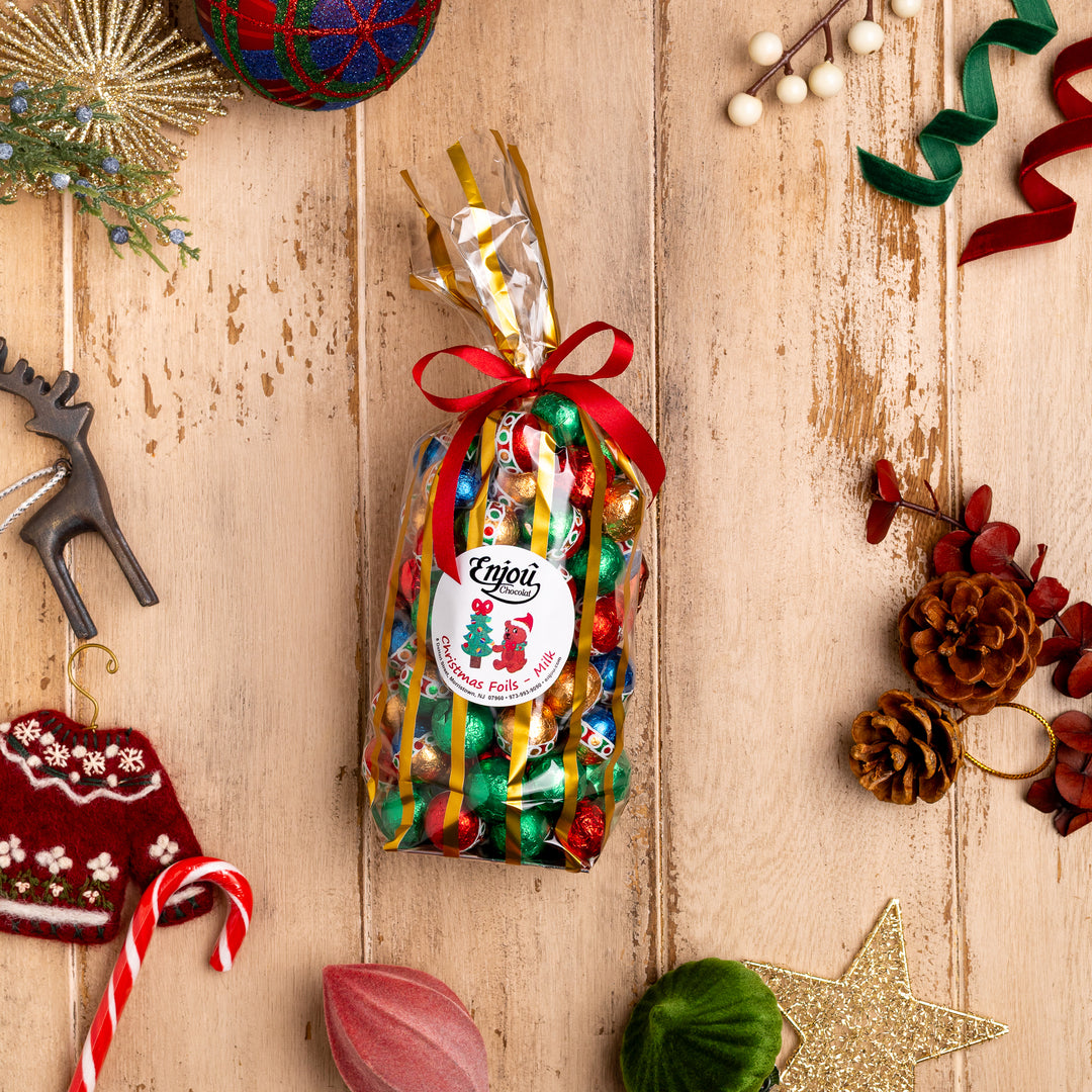 Milk Chocolate Christmas Foils - 1 lb.