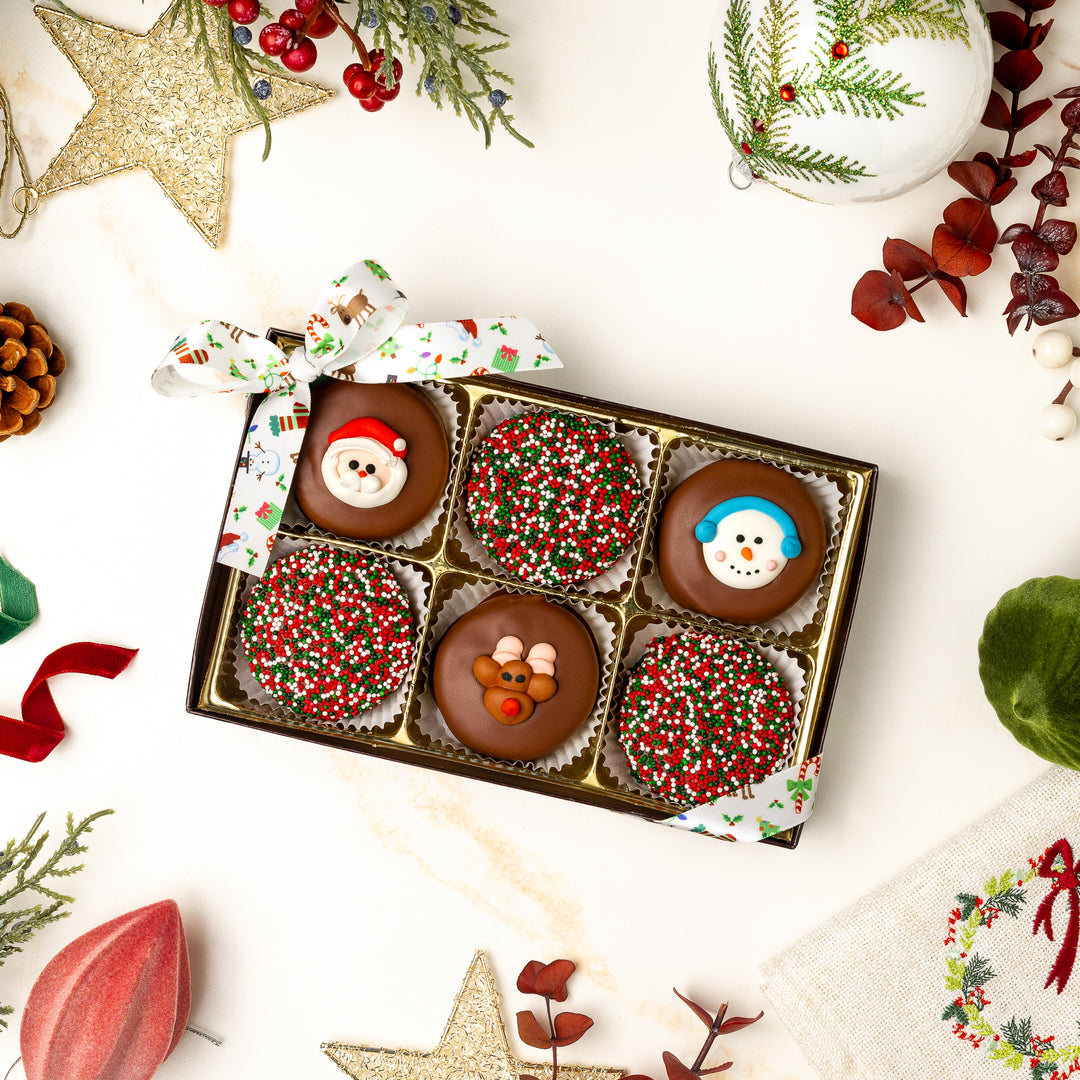 6-Piece Decorated Oreo Box - Christmas