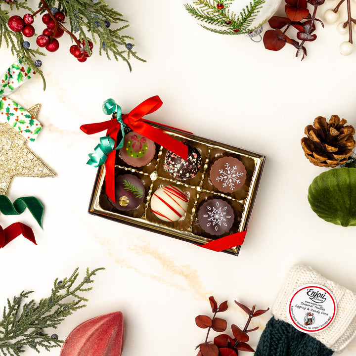 Seasonal 6-Piece Truffle Assortment - Christmas