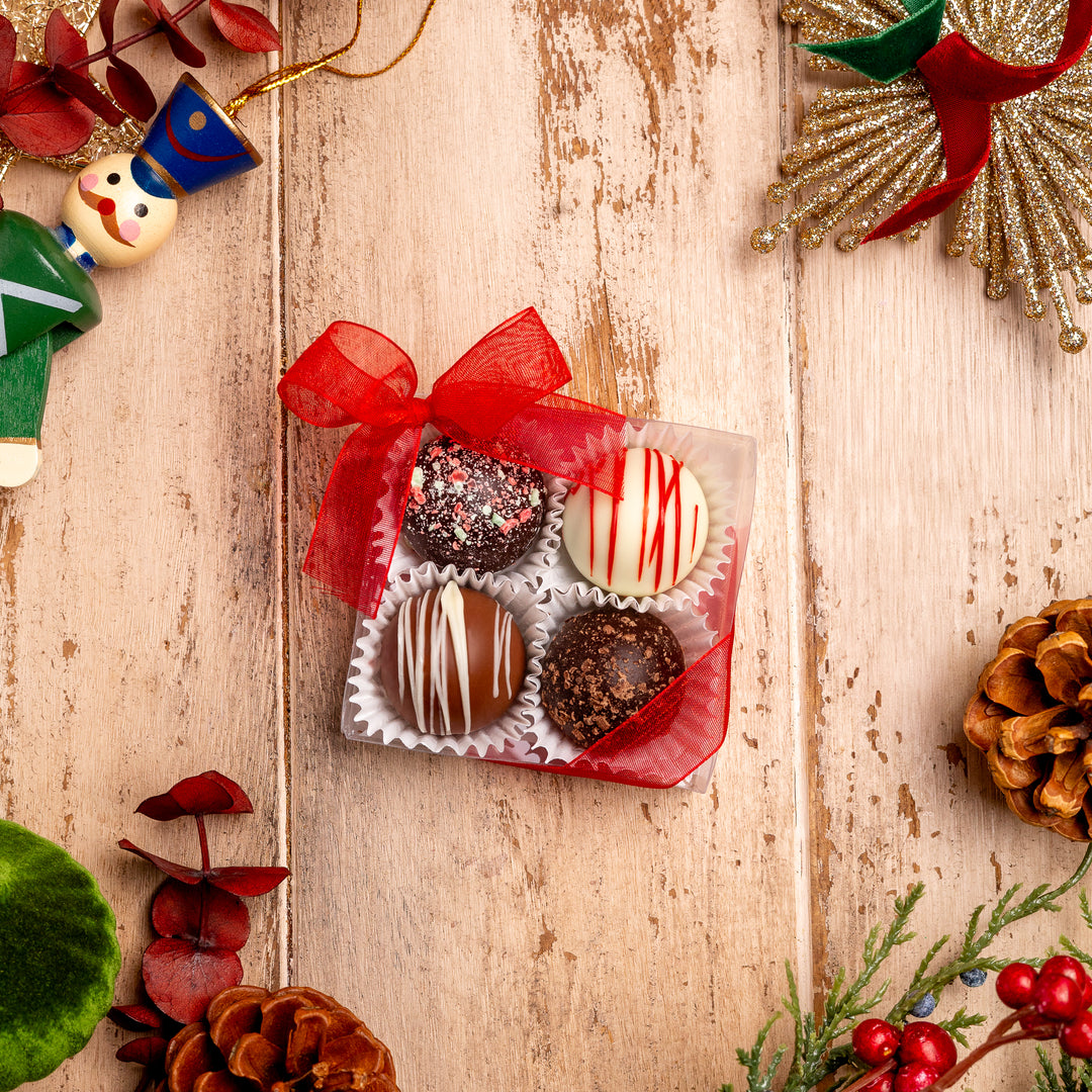 4-Piece Holiday Truffle Box