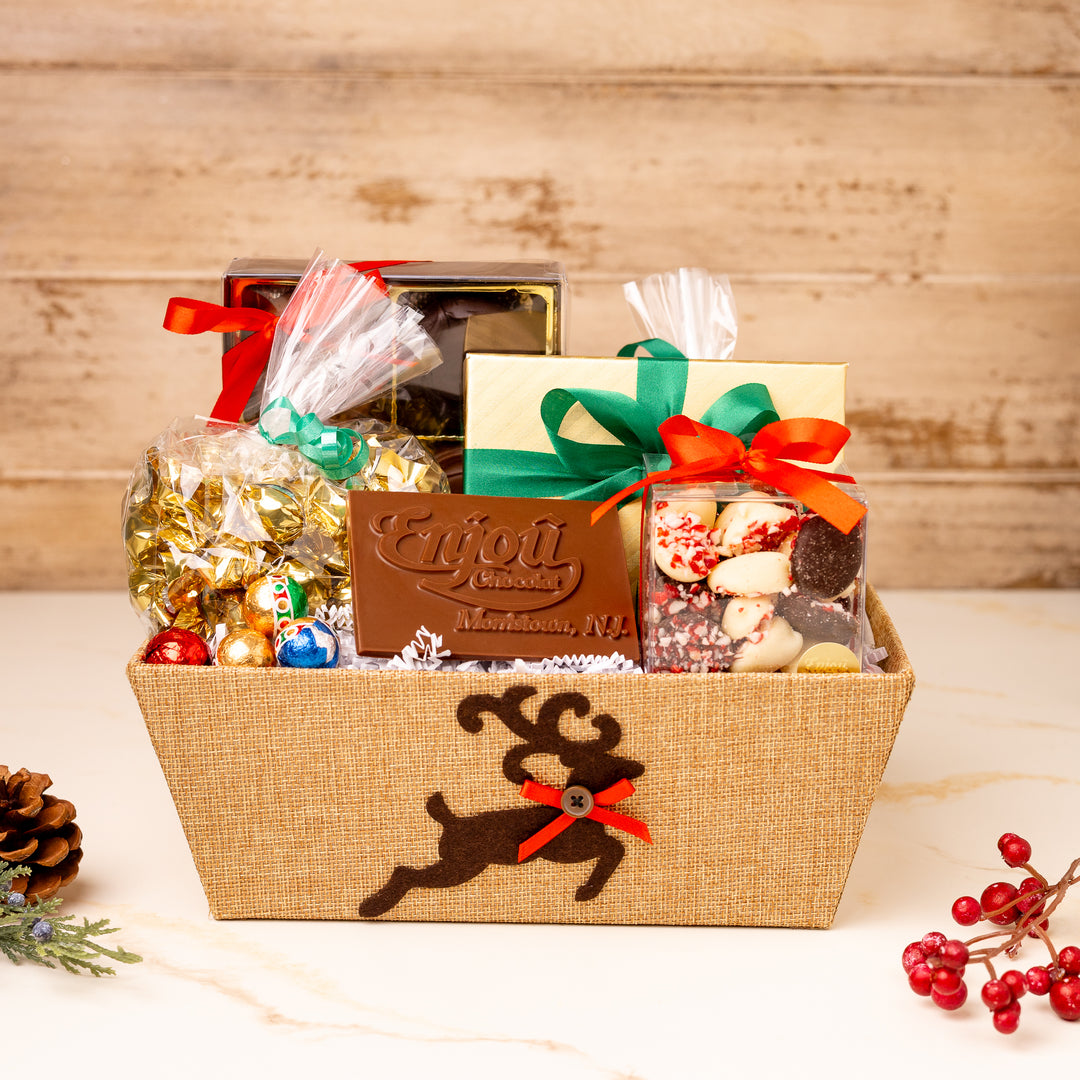 Holiday Chocolate Gift Basket Small