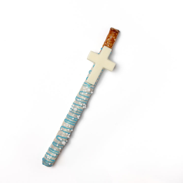 Cross Pretzel Rod Favor