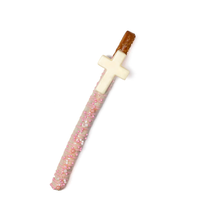Cross Pretzel Rod Favor