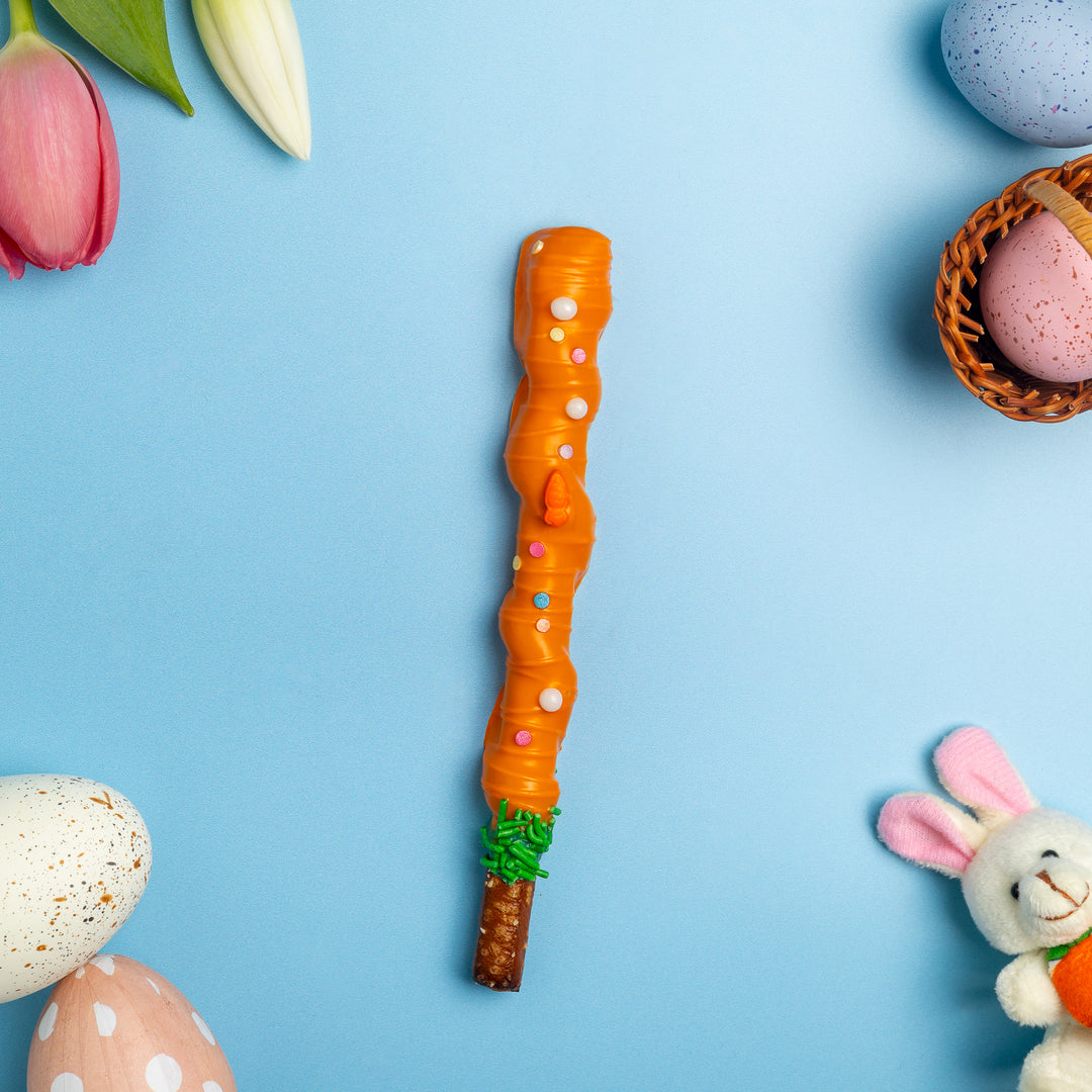 Carrot Caramel Pretzel Rod