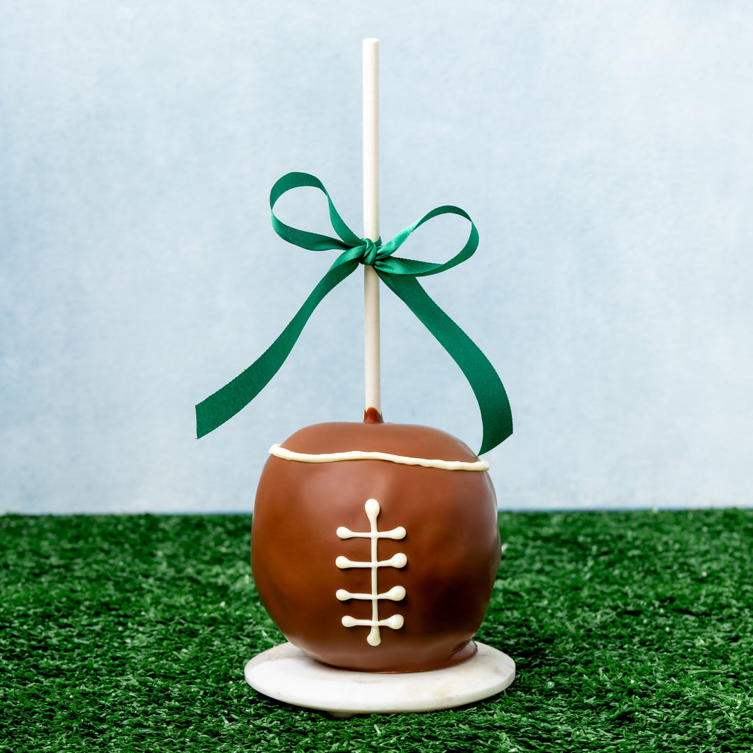 Football Chocolate Caramel Apple