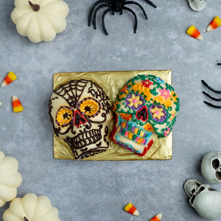 Mama Vida y Papa Muerte Skulls