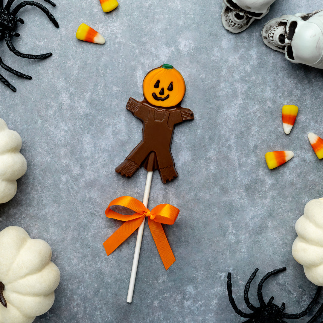Pumpkin Scarecrow Lolly
