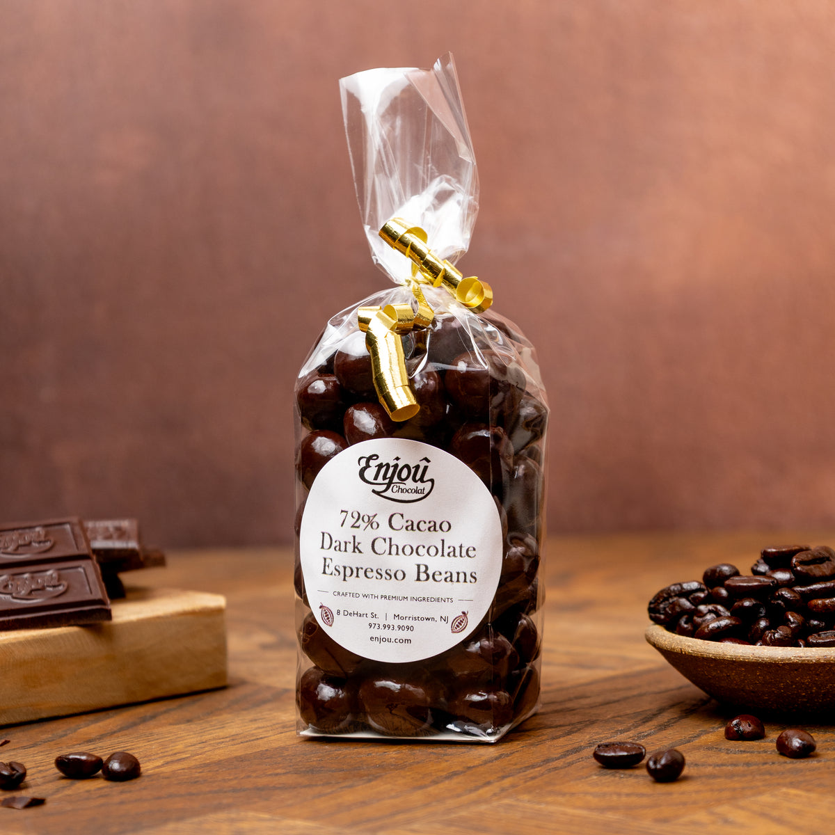 72% High Cocoa Dark Chocolate Covered Espresso Beans, photo 2