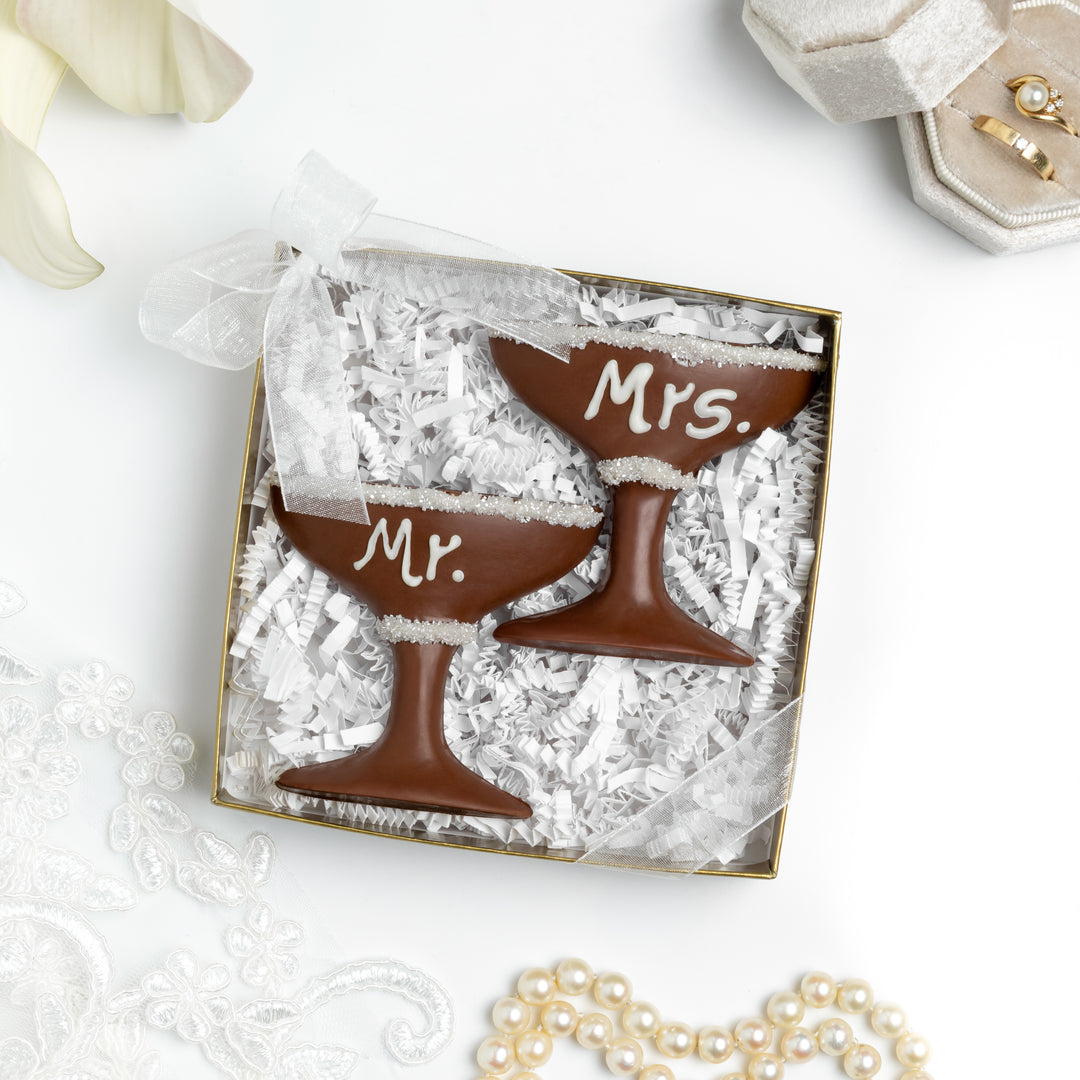 Mr. and Mrs. Martini Glasses