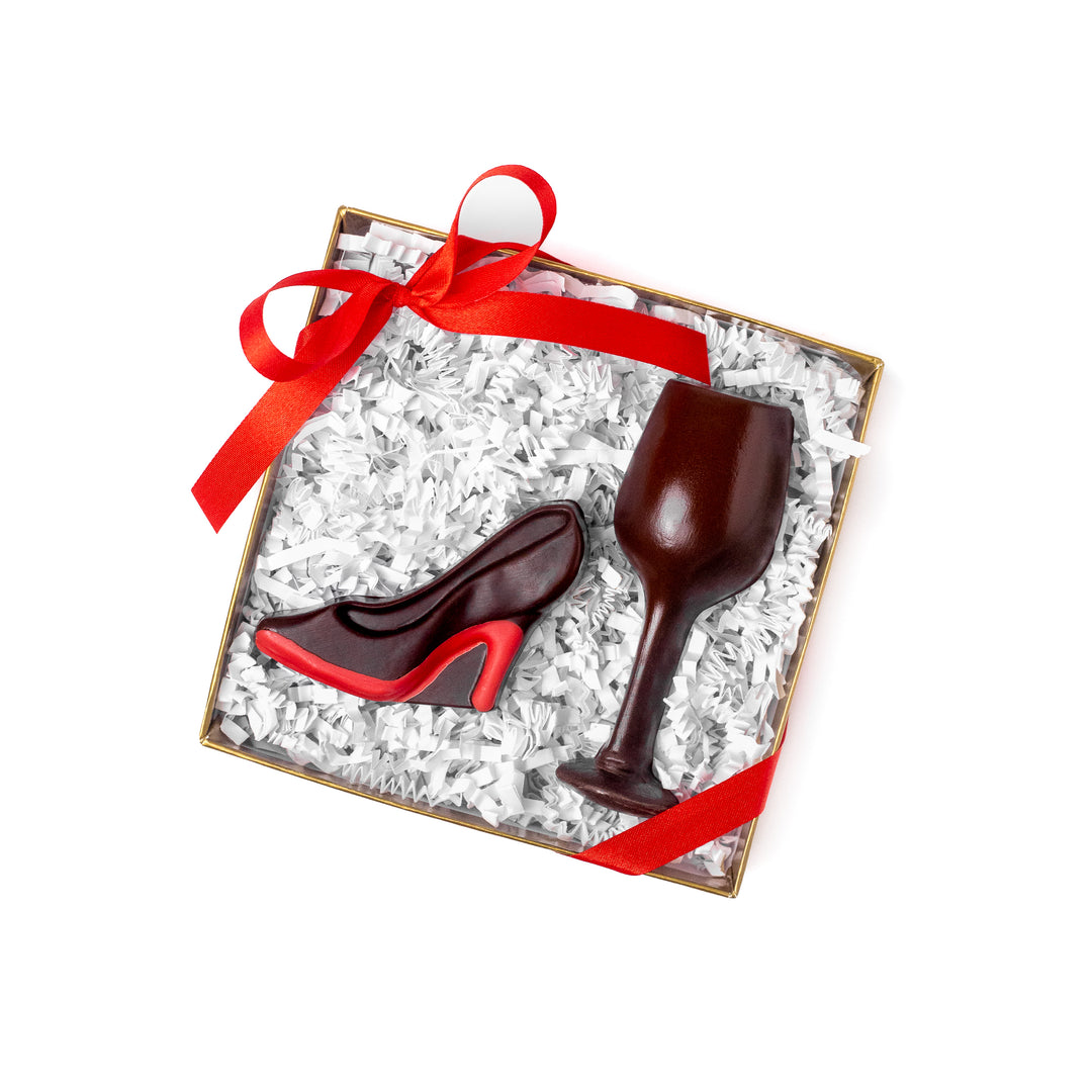 High Heel and Wine Glass Favor