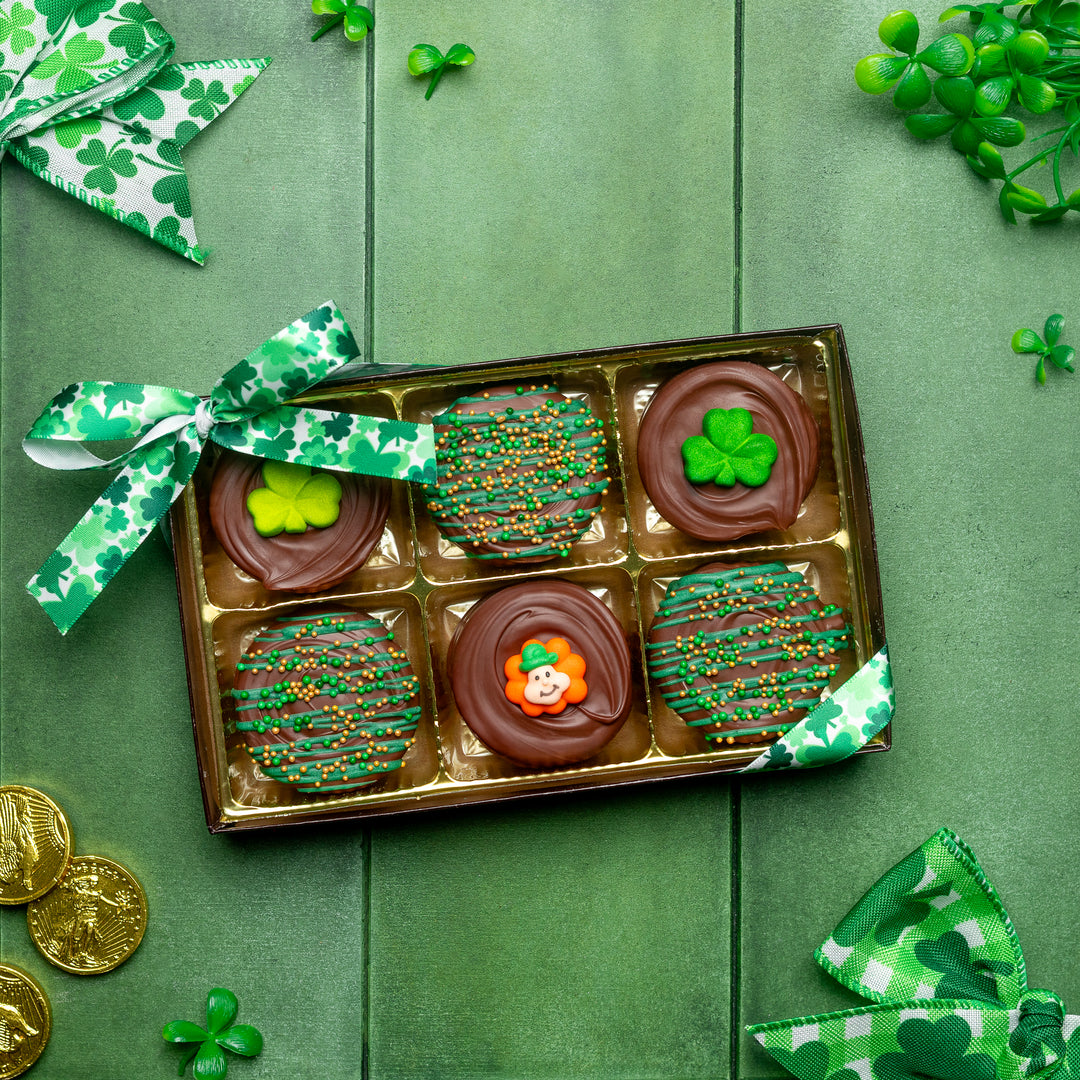 6-Piece Decorated Oreo Box - St. Patrick&