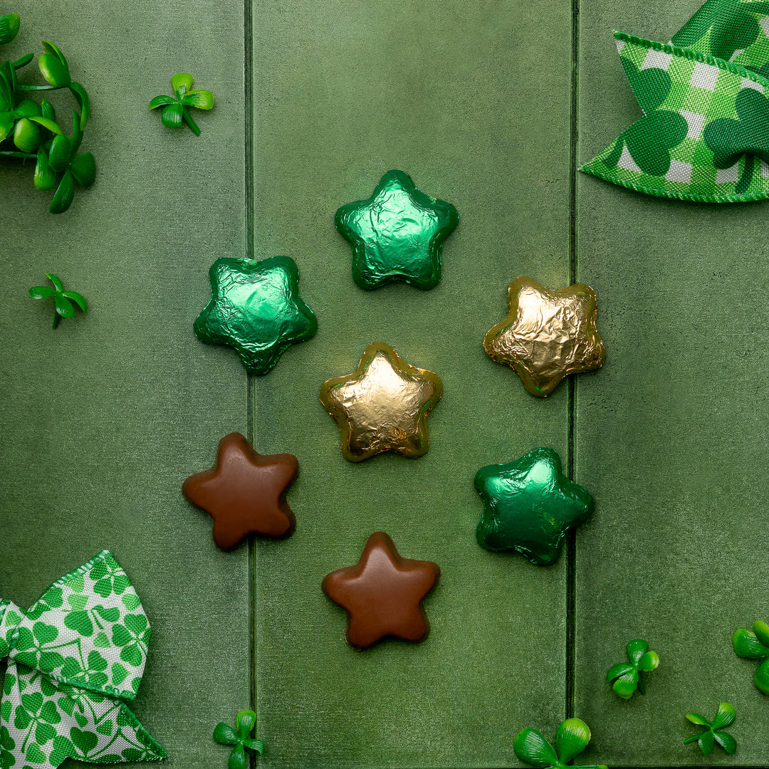 Milk Chocolate Foiled Stars