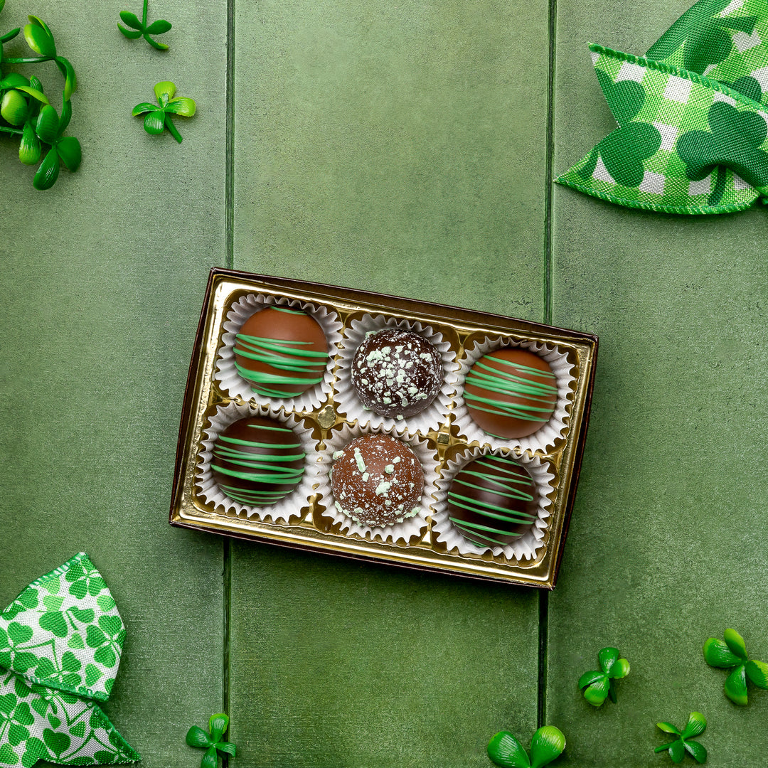 Seasonal 6-Piece Truffle Assortment - St. Patrick&