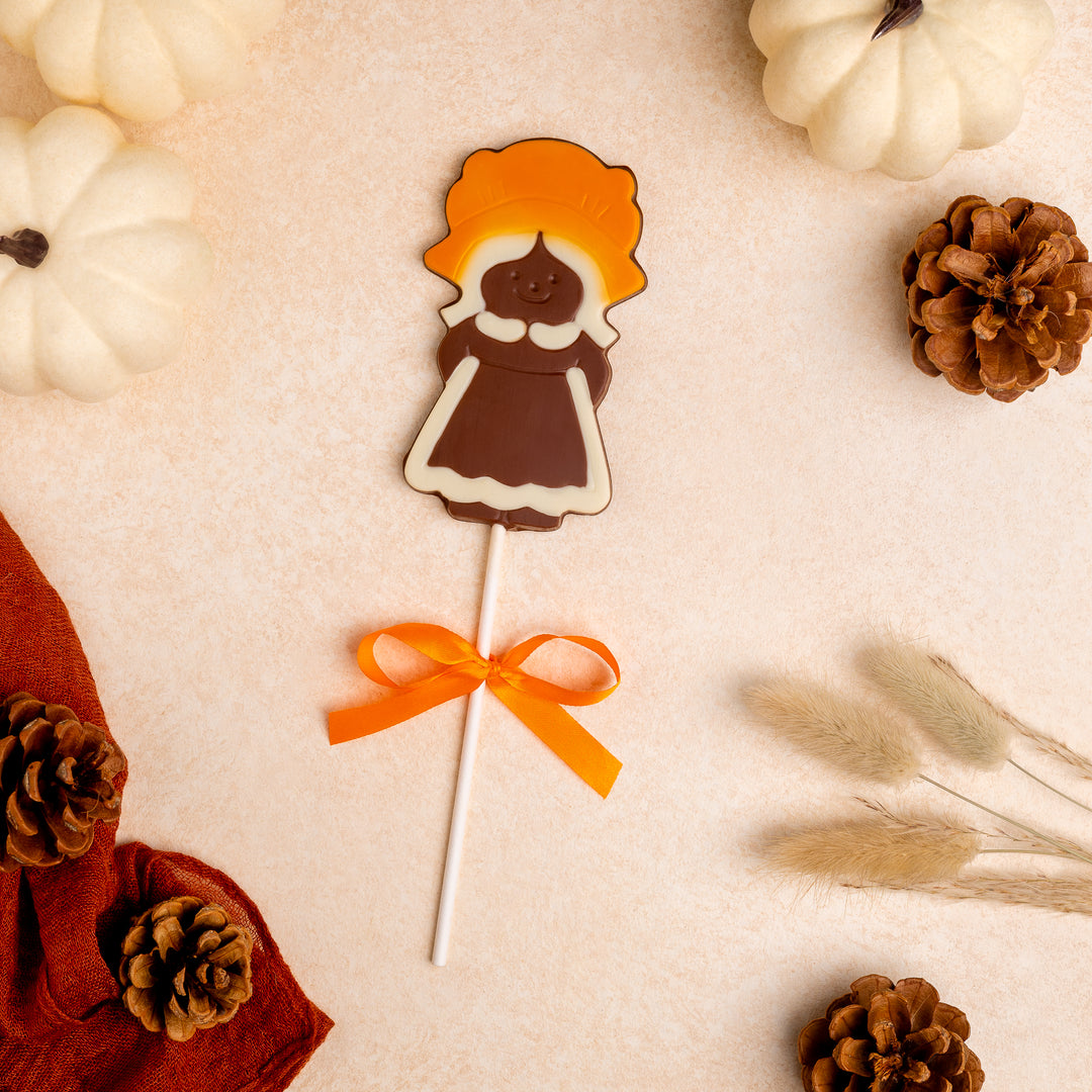 Thanksgiving Pilgrim Girl Lolly