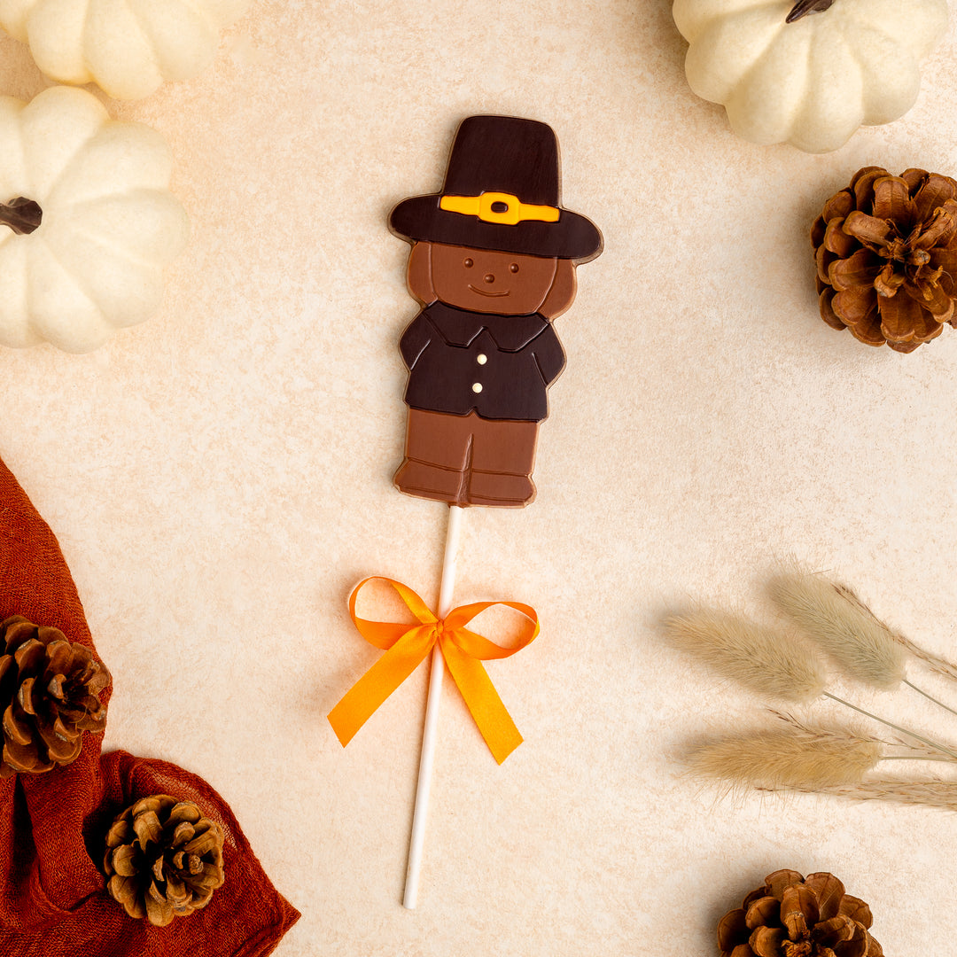 Thanksgiving Pilgrim Boy Lolly