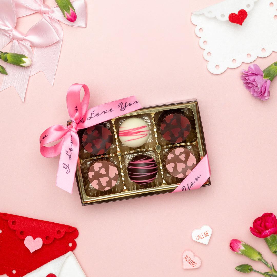 Seasonal 6-Piece Truffle Assortment - Valentine&