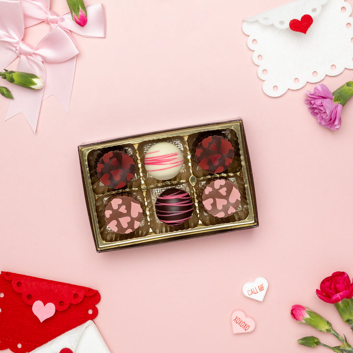 Seasonal 6-Piece Truffle Assortment - Valentine&