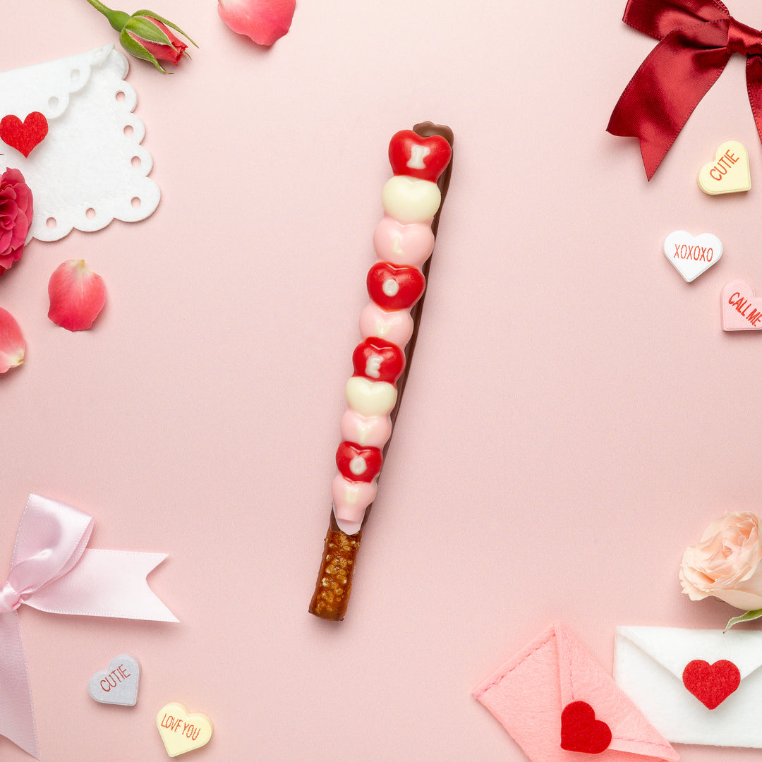 "I Love You" Pretzel Rod