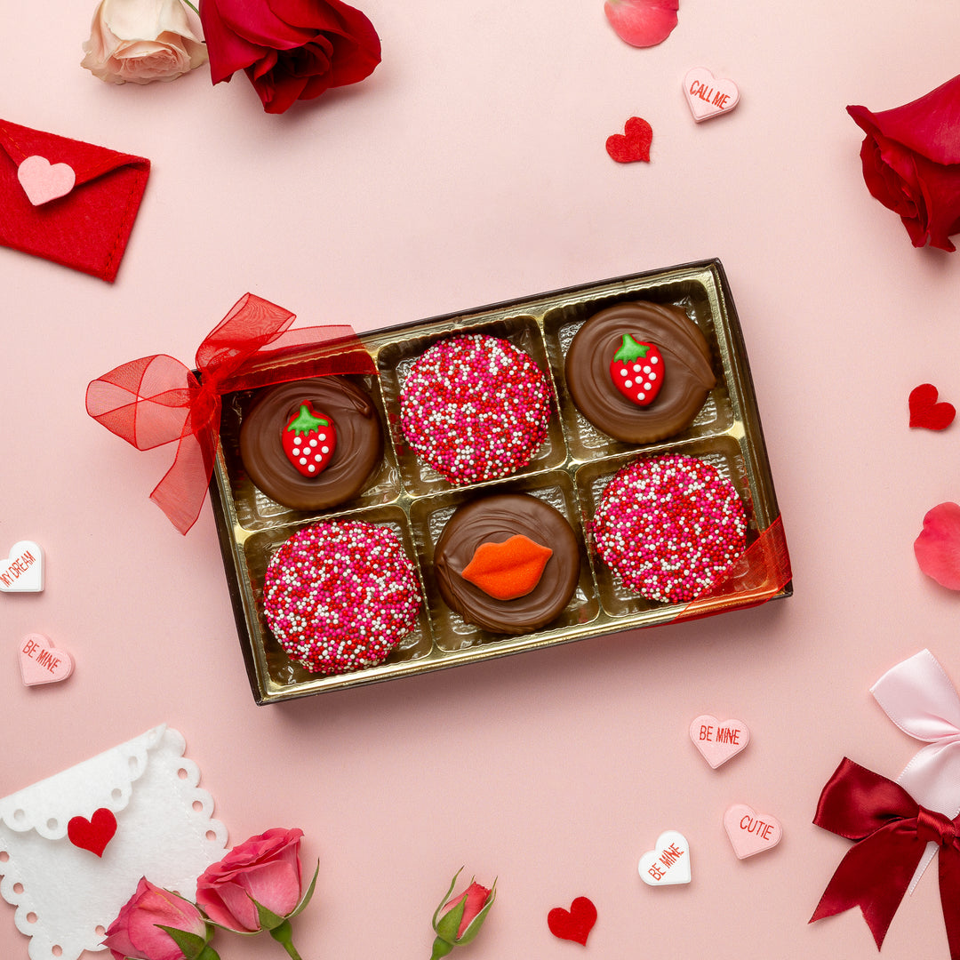 6-Piece Decorated Oreo Box - Valentine's Day