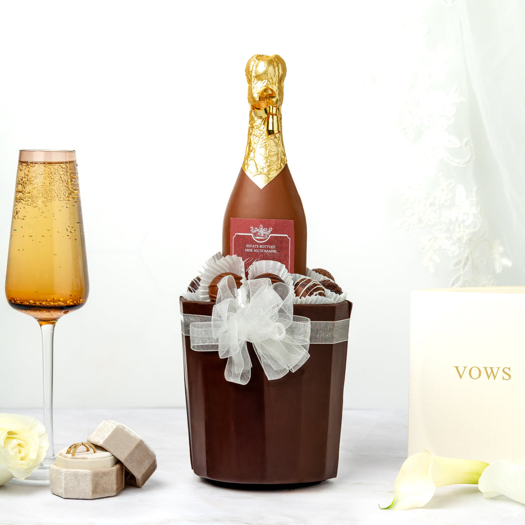 Champagne Bucket and Bottle