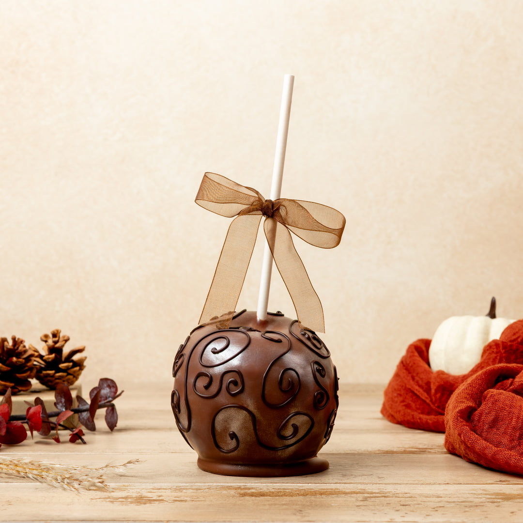 Autumn Swirl Chocolate Caramel Apple