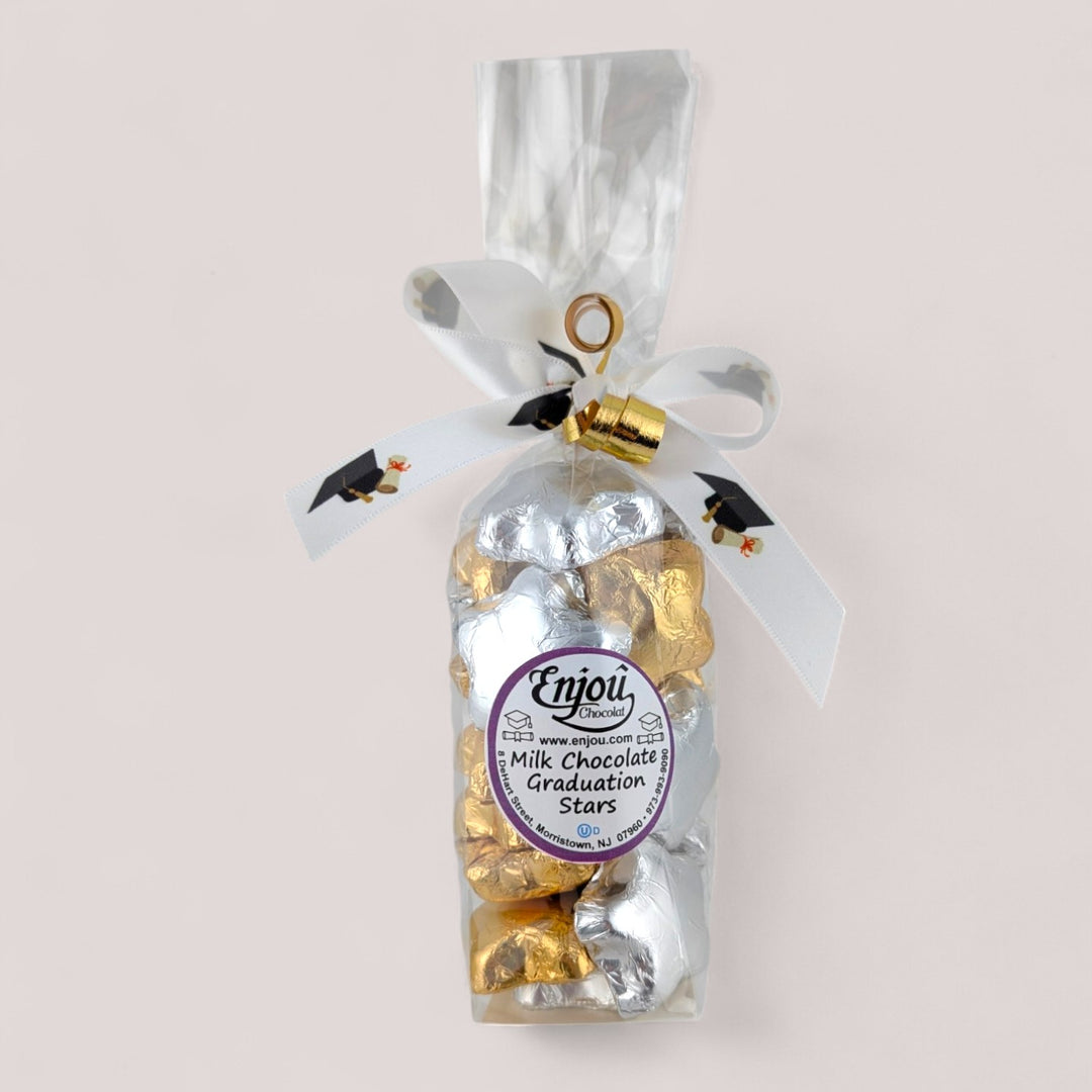 Foiled Milk Chocolate Graduation Stars