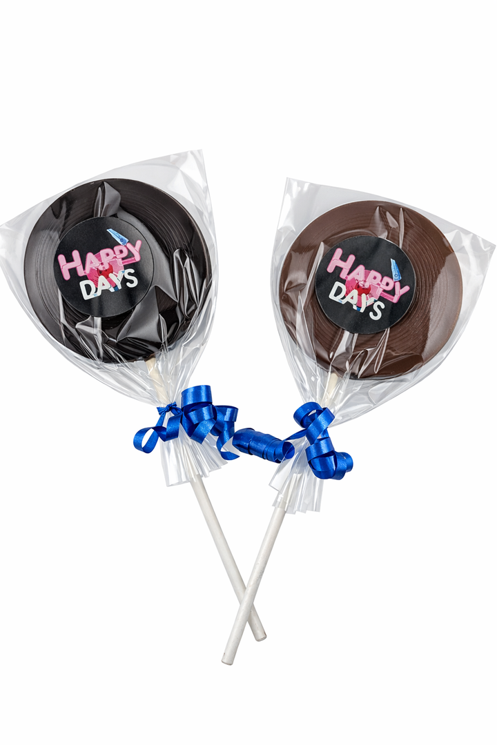 Chocolate Happy Days Record Lolly