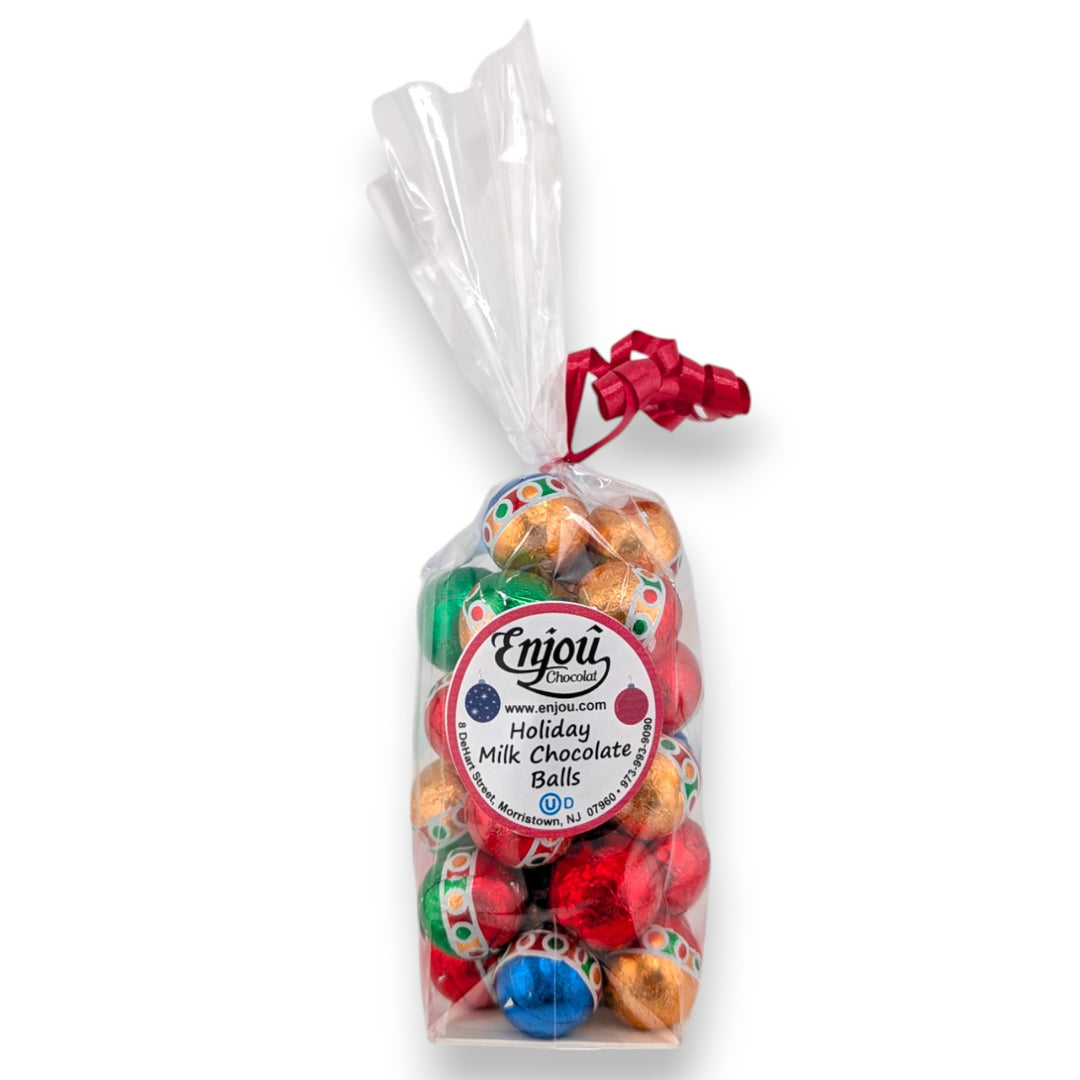 Holiday Milk Chocolate Foiled Balls 6oz