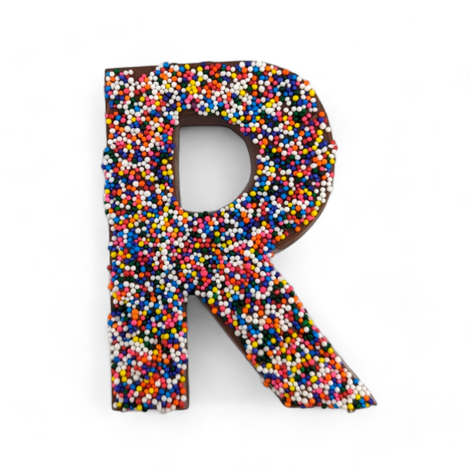 Large Initial with Nonpareils – Enjou Chocolat