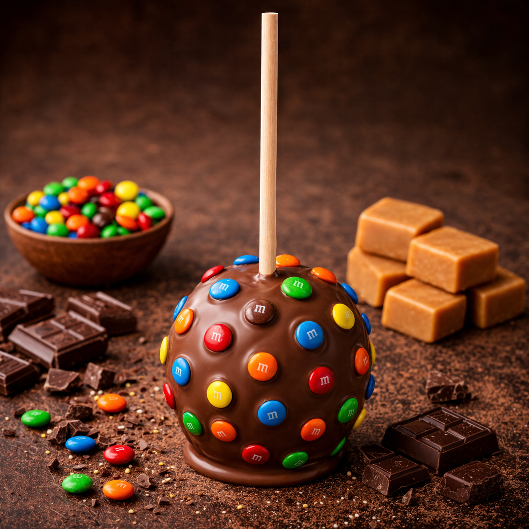 M&amp;M Chocolate Caramel Apple