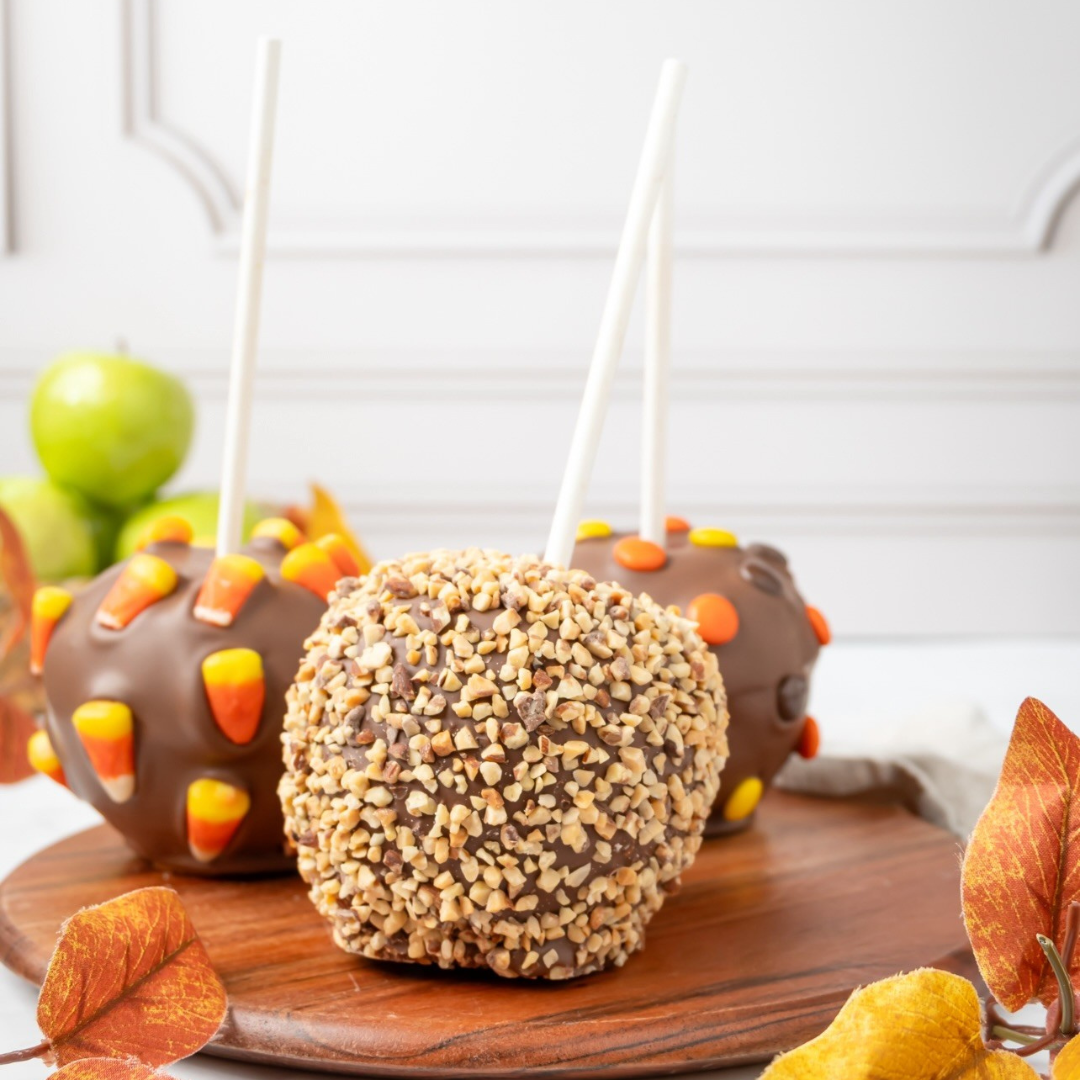 Nutty Chocolate Caramel Apple