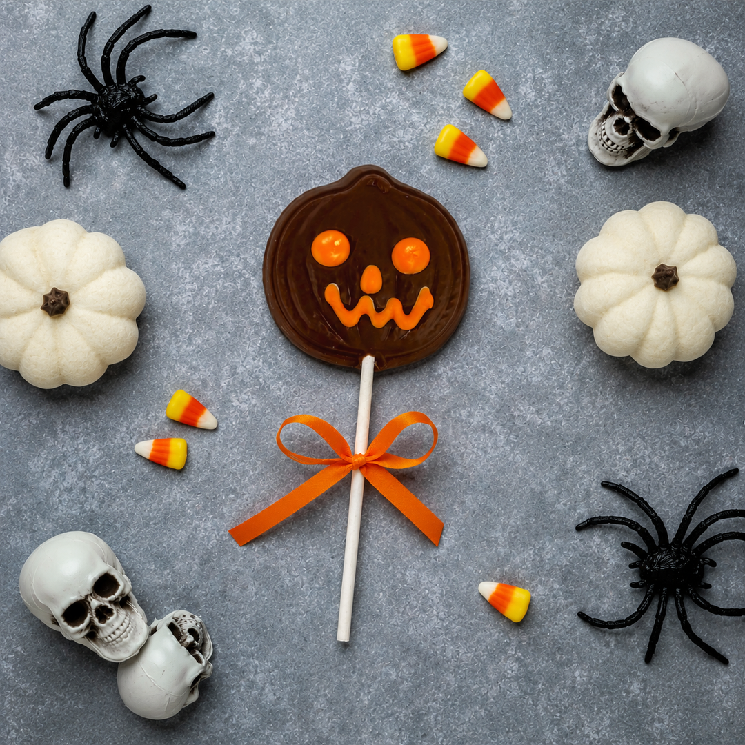Pumpkin Face Lolly