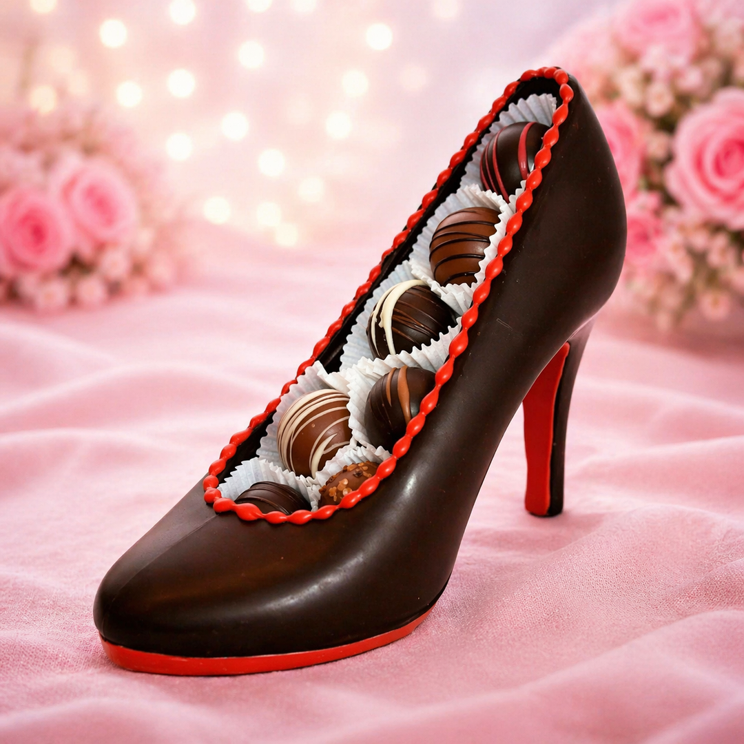 Designer Red and Black  Shoe