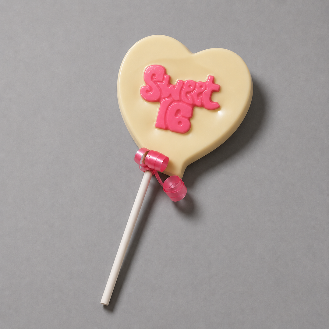 Sweet Sixteen Heart Lolly