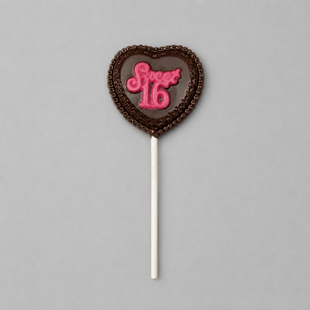 Sweet Sixteen Heart Lolly