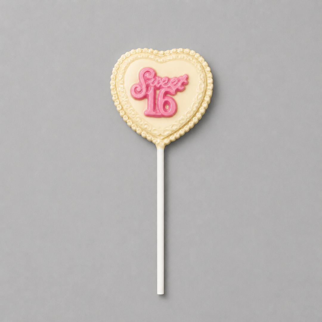 Sweet Sixteen Heart Lolly